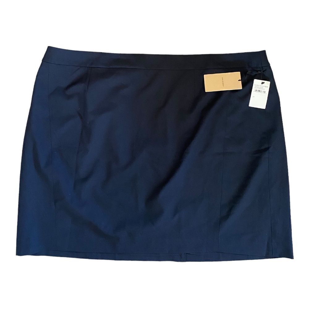Halogen Navy Mini Skirt Size 26 NWT  Office Workwear Womens
